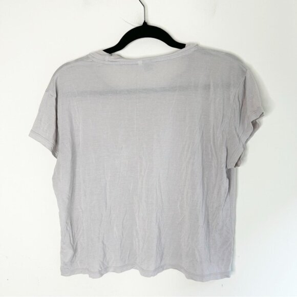 Cheap Monday Holly Tee T-Shirt Boxy Flowy Cropped Sheer Lightweight Size XS - Picture 7 of 14